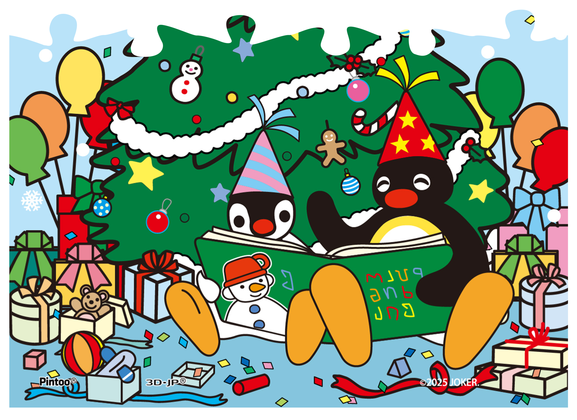 AR1003 Pingu系列倒数月历拼图-Pingu拯救圣诞节-平面拼图300片3/6