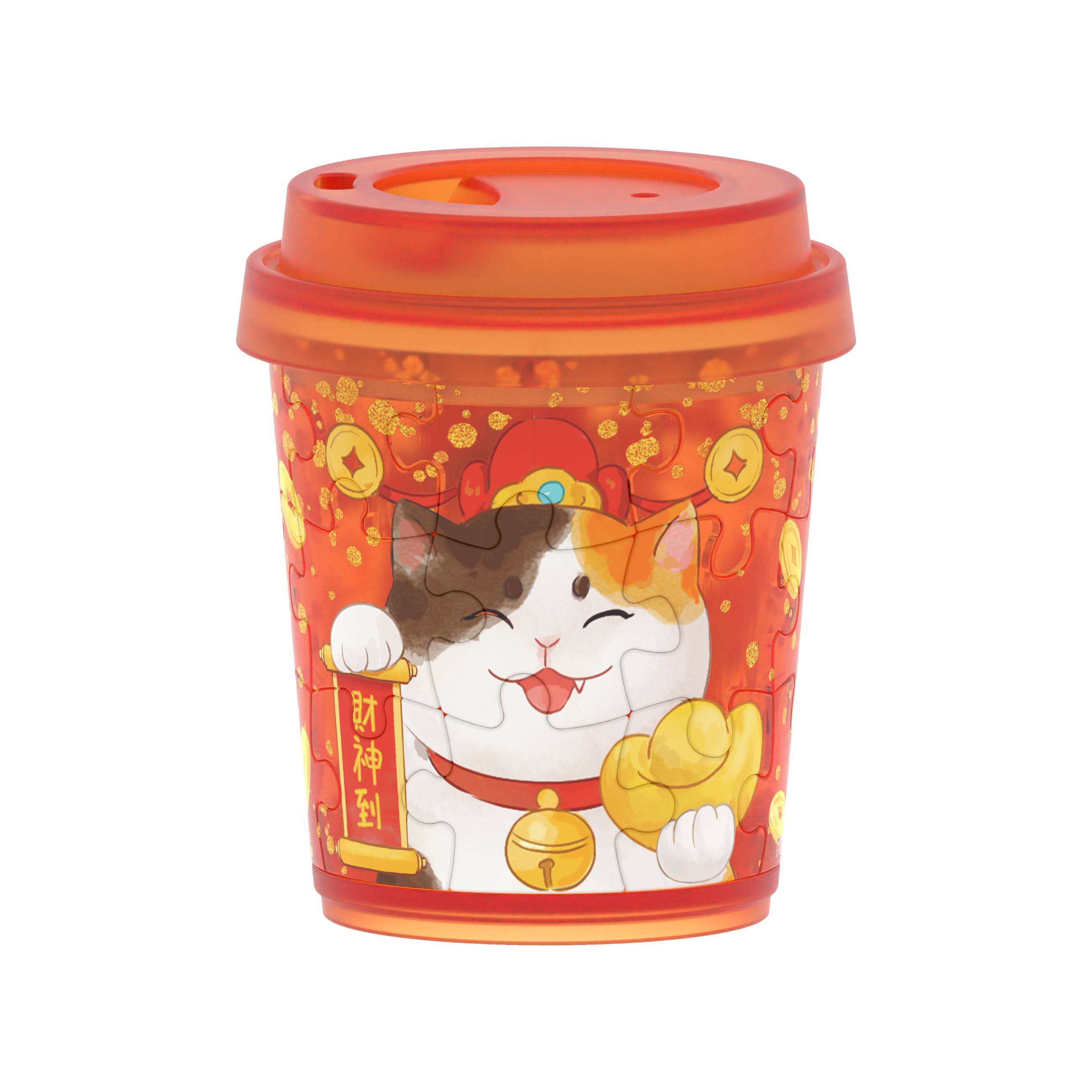 D1819 西西-财猫双全-磁铁拼图