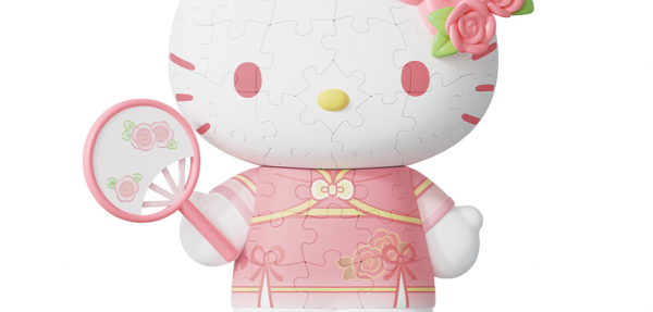 F1067 粉粉花旗袍-三丽鸥家族系列Hello Kitty