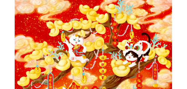 U1509 西西-财猫双全-平面拼图