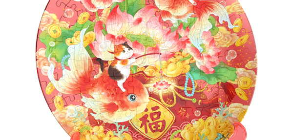 PL1047 西西-财猫双全-盘子拼图